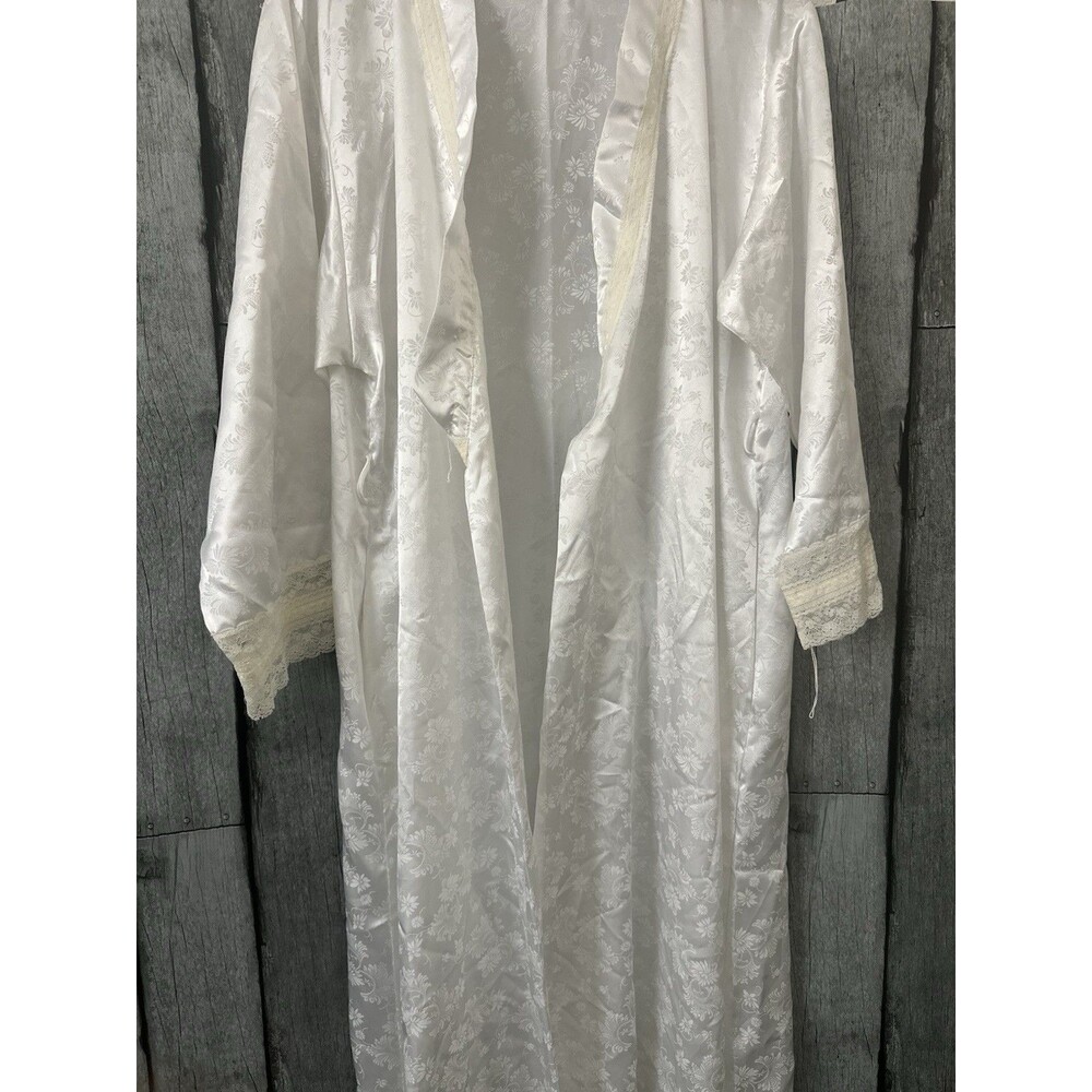 Vintage Christian Dior Lingerie Robe Lace Size Large - Belt Missing - Picture 2 of 6